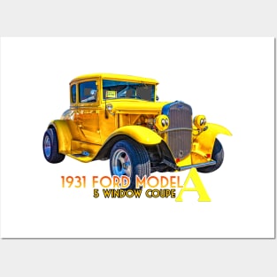 1931 Ford Model A 5 Window Coupe Posters and Art